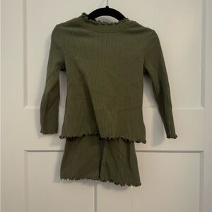 Old Navy Kids Matching Set in Olive Green